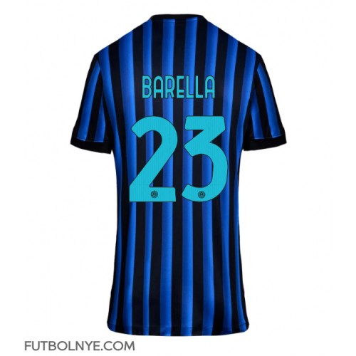 Camiseta Inter Milan Nicolo Barella #23 Primera Equipación para mujer 2025-26 manga corta